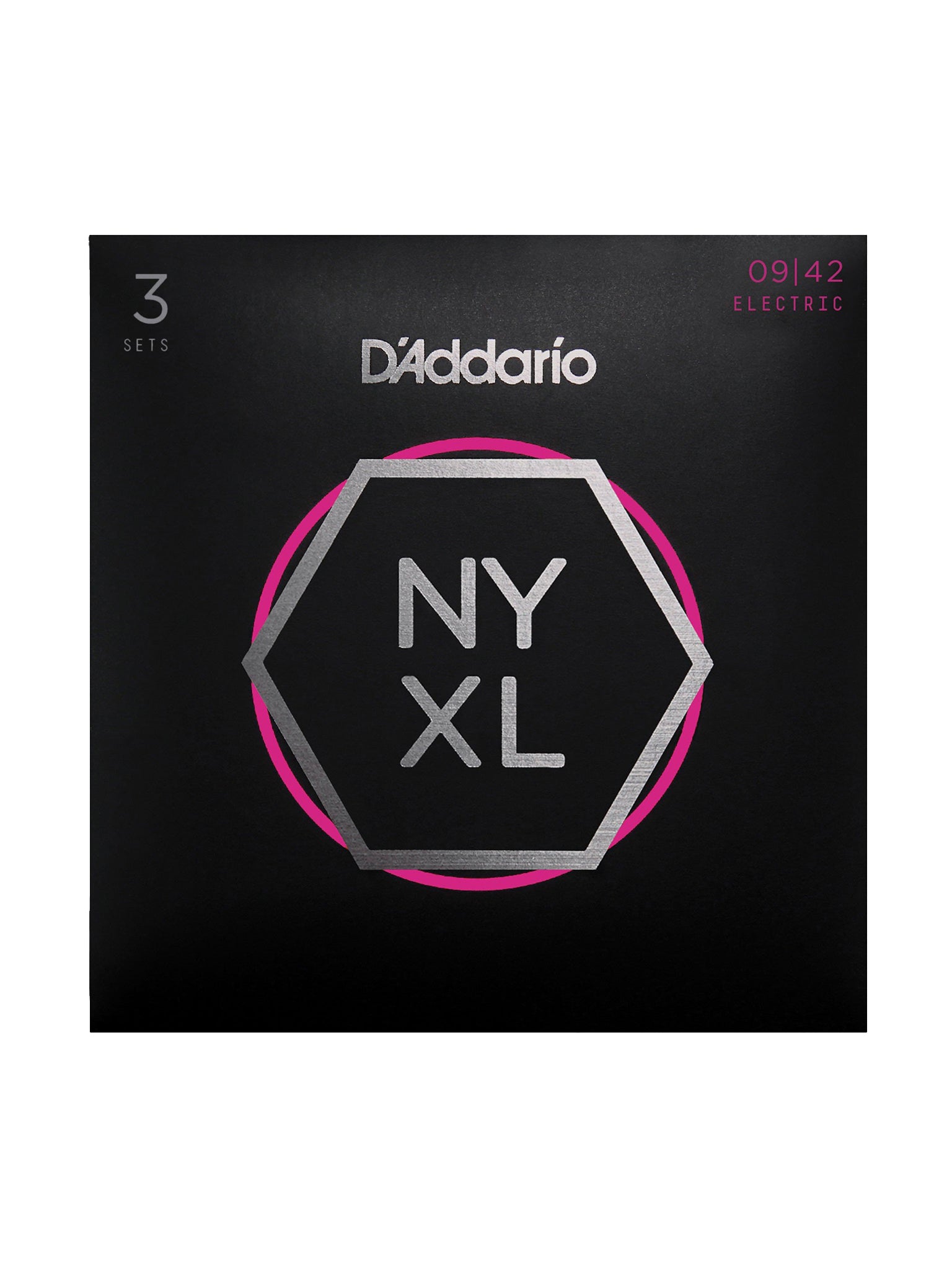 D'Addario NYXL Electric Guitar Strings, 3 Pack