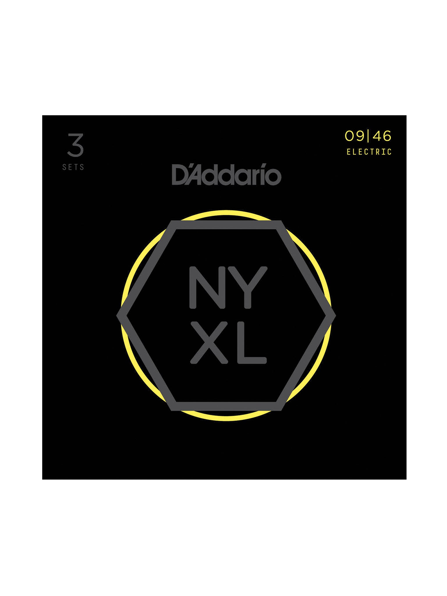 D'Addario NYXL Electric Guitar Strings, 3 Pack