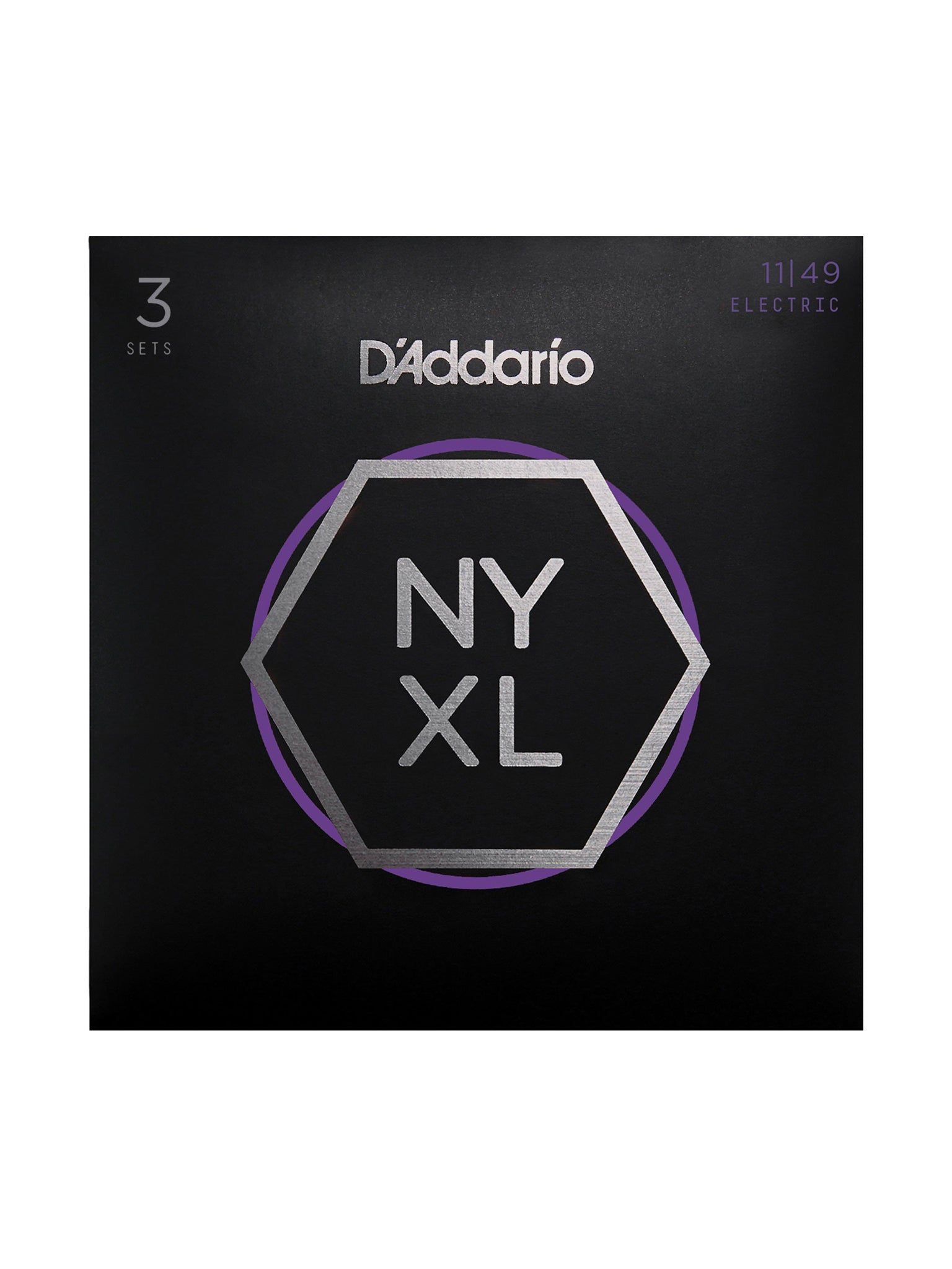 D'Addario NYXL Electric Guitar Strings, 3 Pack
