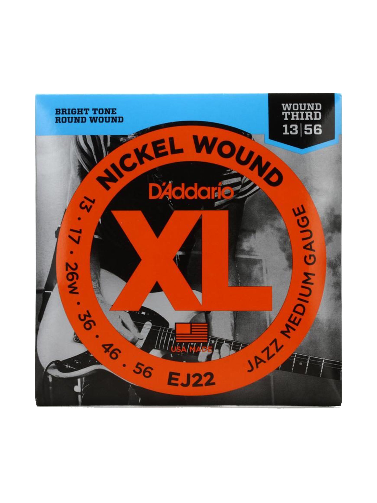 D'Addario Nickel Wound 3rd Electric Guitar Strings