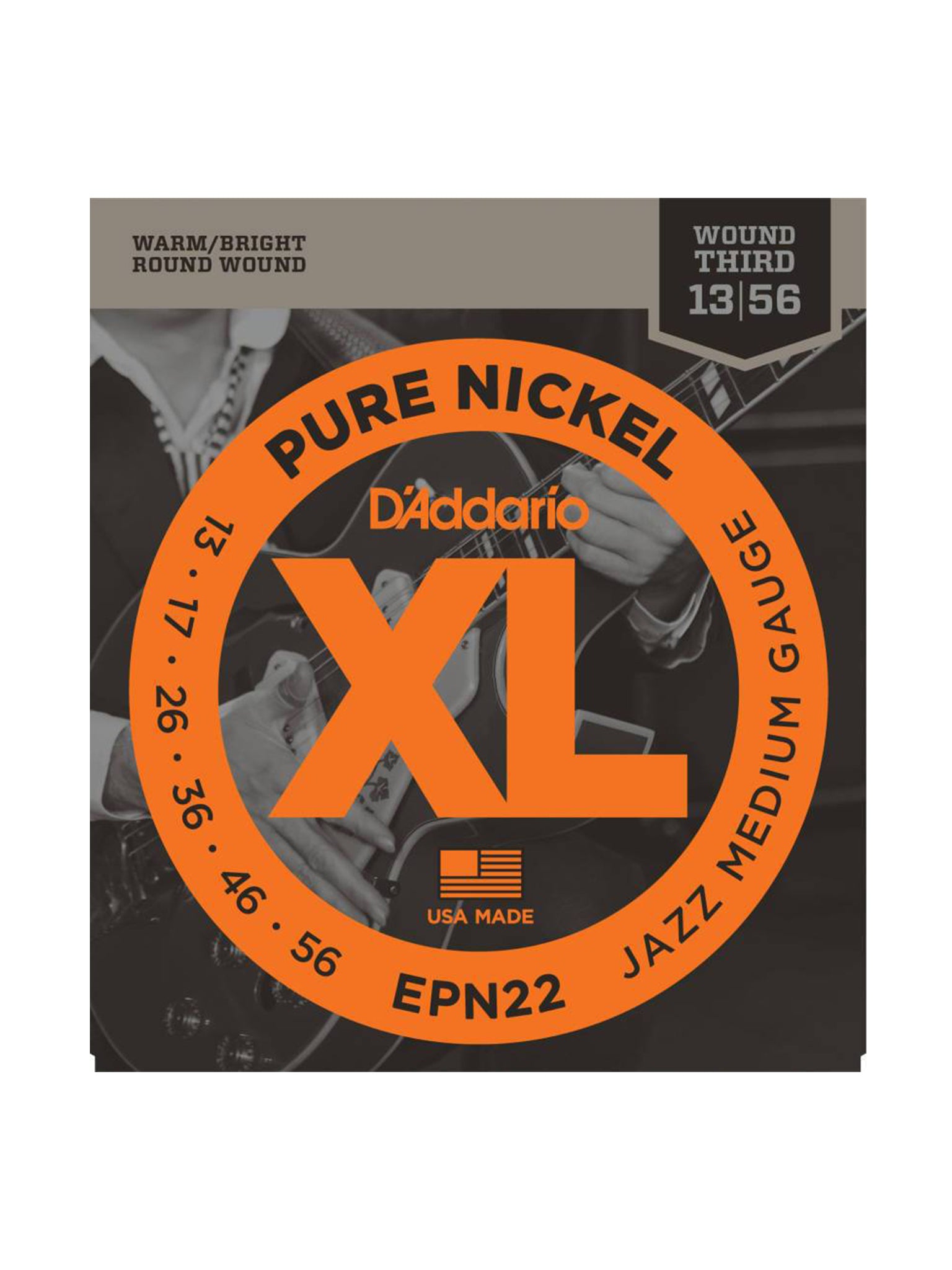 D'Addario Pure Nickel Electric Guitar Strings
