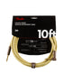 Fender Deluxe Series Instrument Cable, Straight/Angle, 25', Tweed