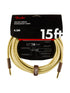 Fender Deluxe Series Instrument Cable, Straight/Angle, 25', Tweed