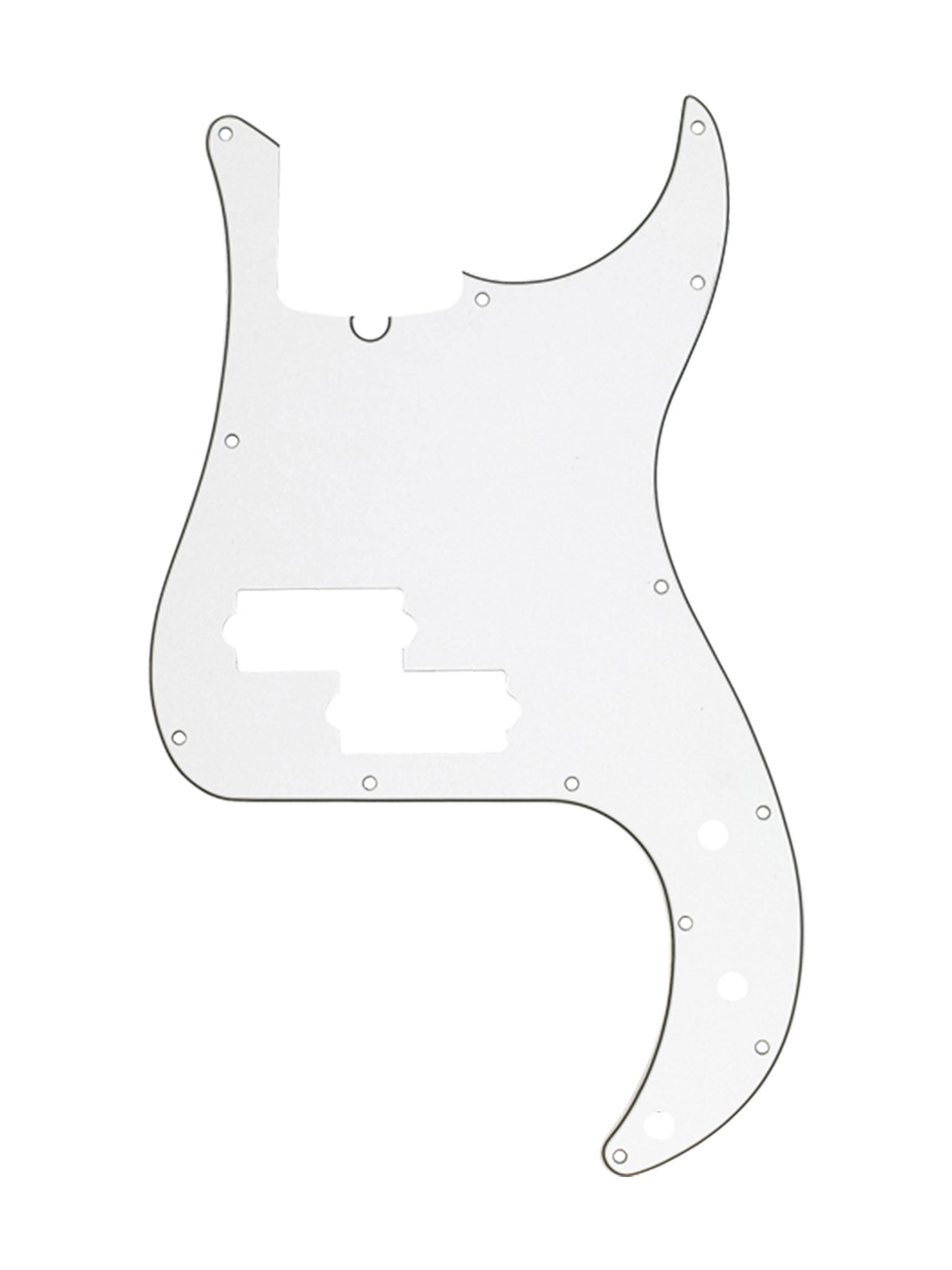 Fender Pickguard, Precision Bass, 13-Hole Mount (with Truss Rod Notch), Parchment, 3 Ply