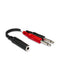 Hosa YPP-136 1/4 TRS Female to Dual 1/4