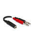 Hosa YPP-136 1/4 TRS Female to Dual 1/4