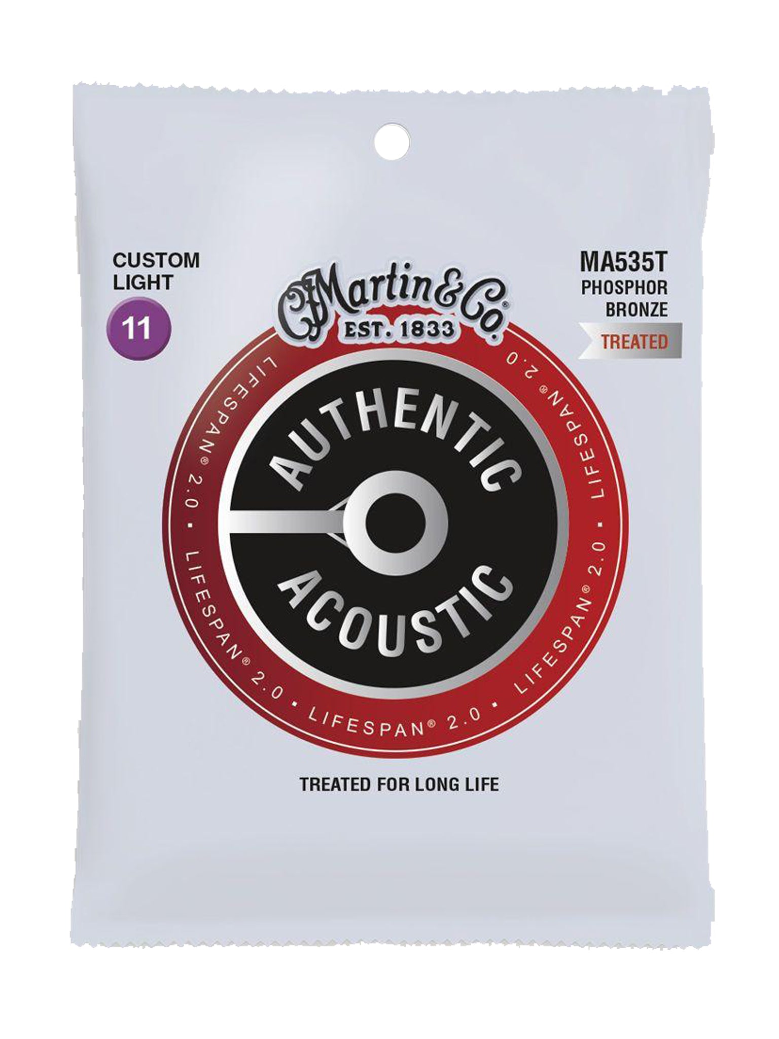 Martin Authentic Acoustic Lifespan 2 Phosphor Bronze