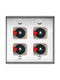 Neutrik Wallplate  WP-403-P