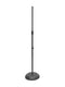 OnStage MS7201B Straight Microphone Stand, Black
