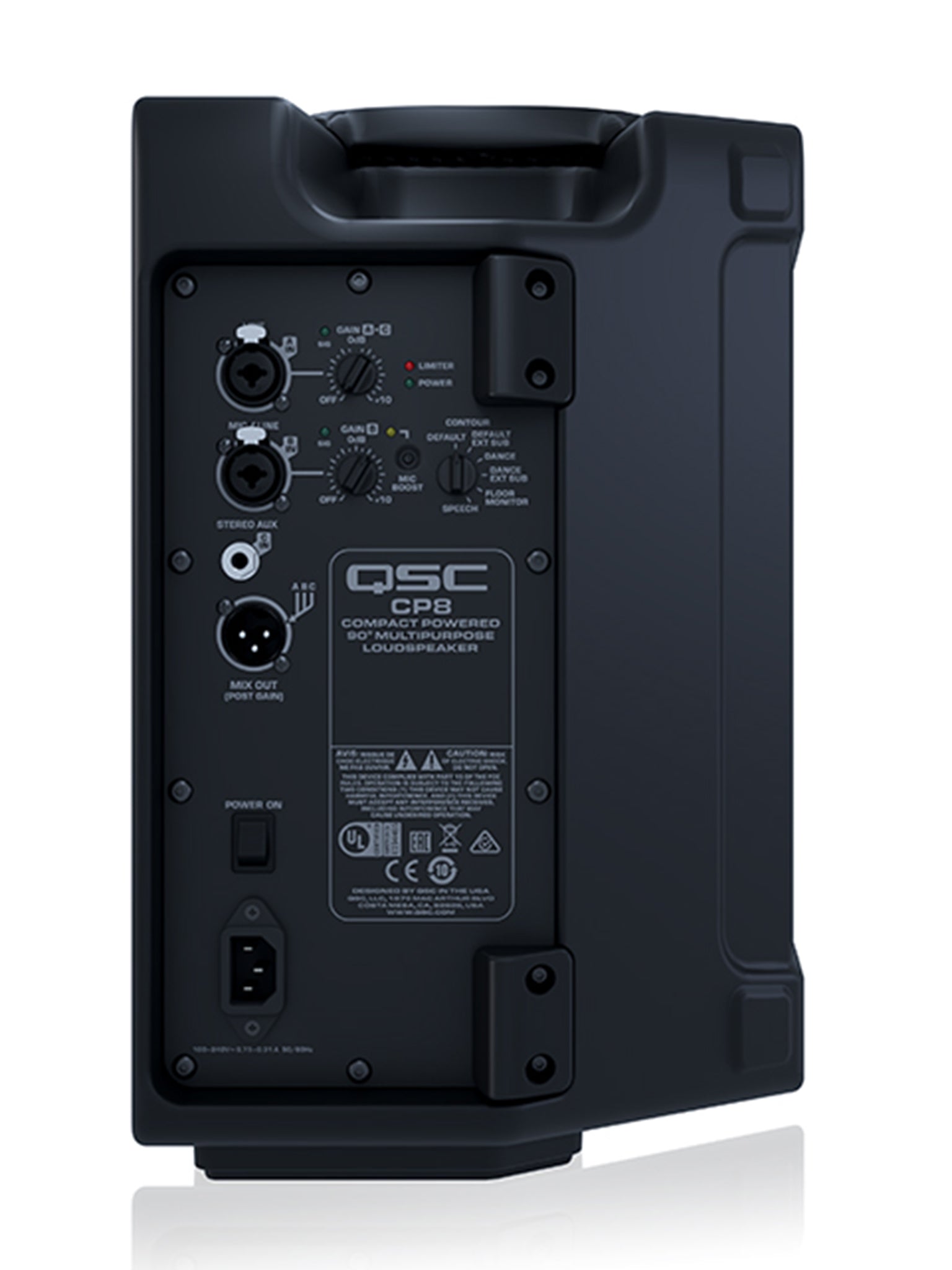 QSC CP8, 8" Driver, 1000 Watt Powered Speaker