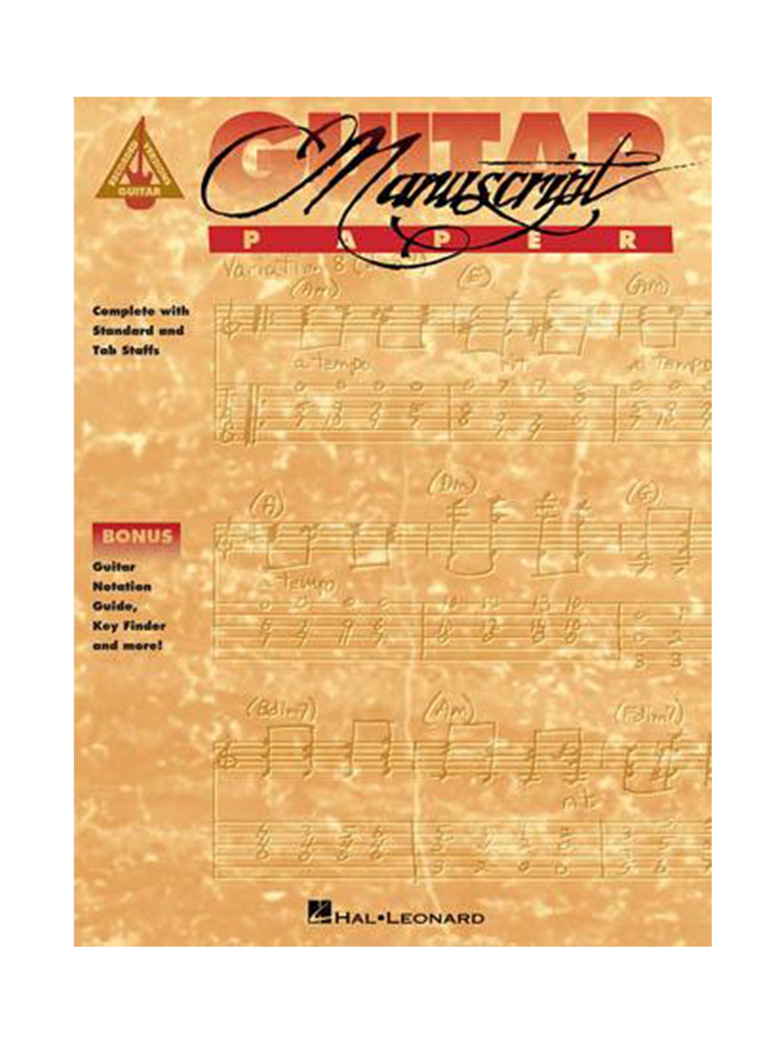 Recorded Versions Guitar Tablature Manuscript Paper, from Hal Leonard
