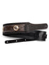Taylor Grand Pacific Black Leather Strap, Nickel Concho, 3"