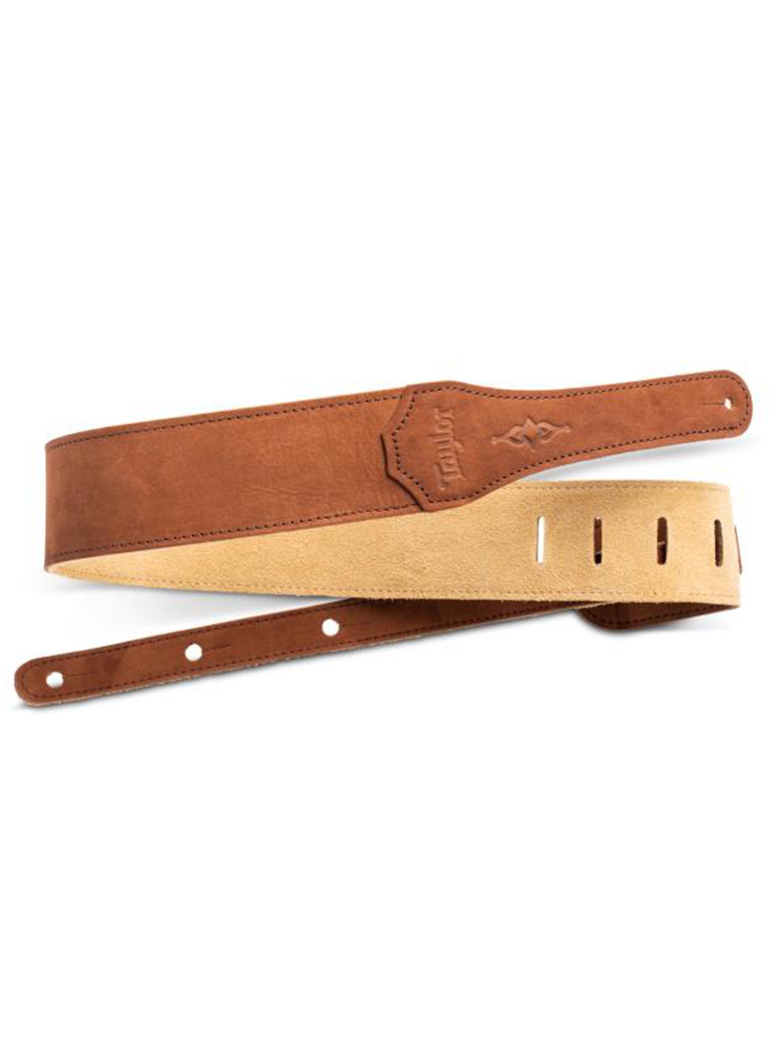 Taylor Gemstone Strap, Brown Sanded Suede, 2.5"