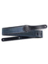 Taylor Navy Blue Denim/Leather Strap, Embossed Logo, 2.5"