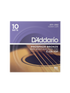 D'Addario Phosphor Bronze Acoustic Guitar Strings, 10 Pack
