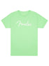 Fender Spaghetti Logo T-Shirt, Surf Green, Medium